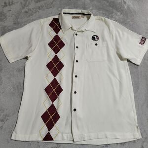 Florida State Seminoles Shirt Mens Large White NCAA Football Chiliwear Argyle